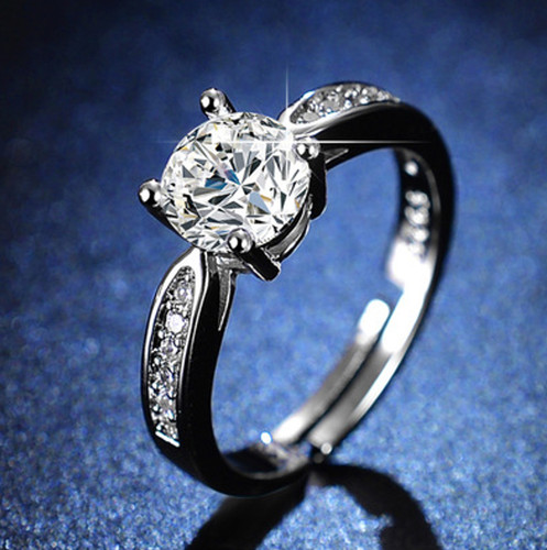Anello solitario argento - anello,