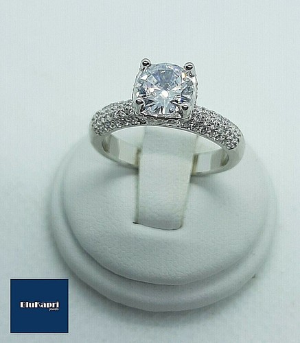Anello donna argento solitario - argento,