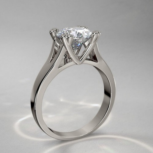 Anello solitario - , di