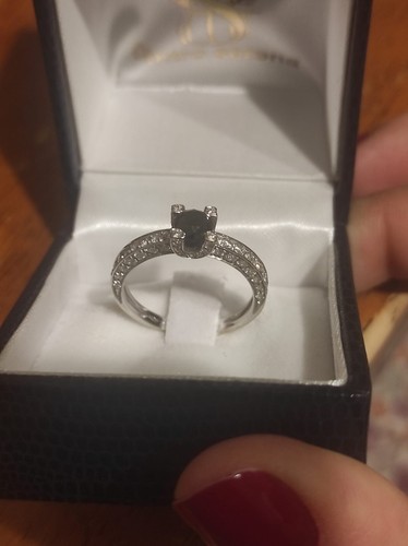 Solitario diamante nero 60 - , 0.60